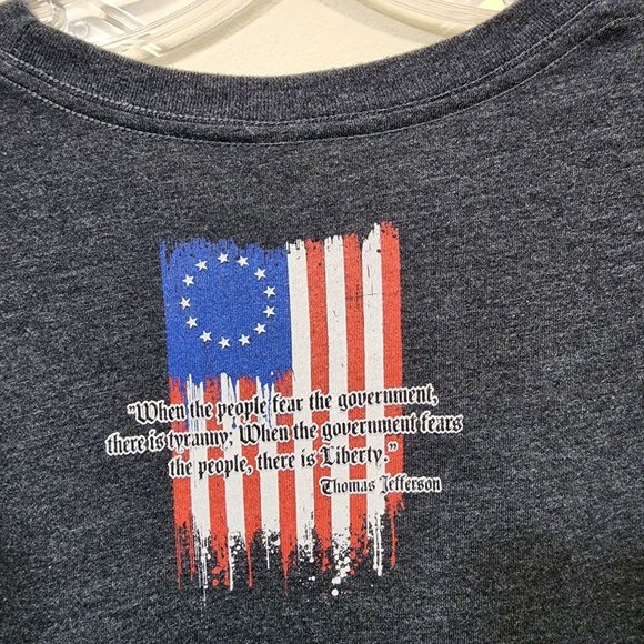 Patriot Deo Juvante made in the USA patriotic graphic t-shit men's size XL - Picture 4 of 6